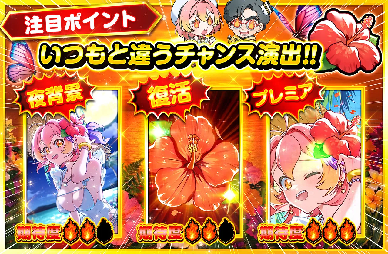 ハイビスカス チャンス演出バナー