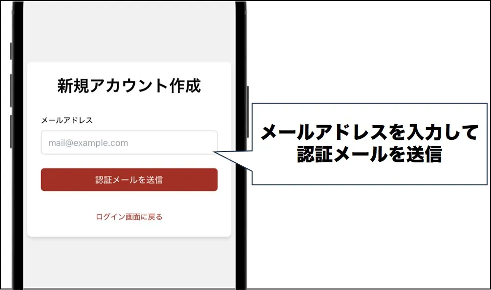 RAM認証メールを送信
