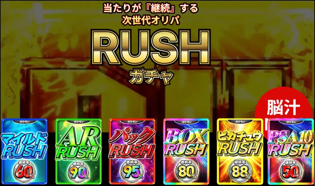 cloveオリパのラッシュガチャとは