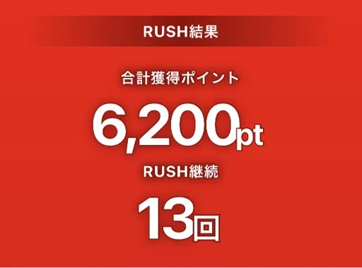 パックⅡRUSH結果