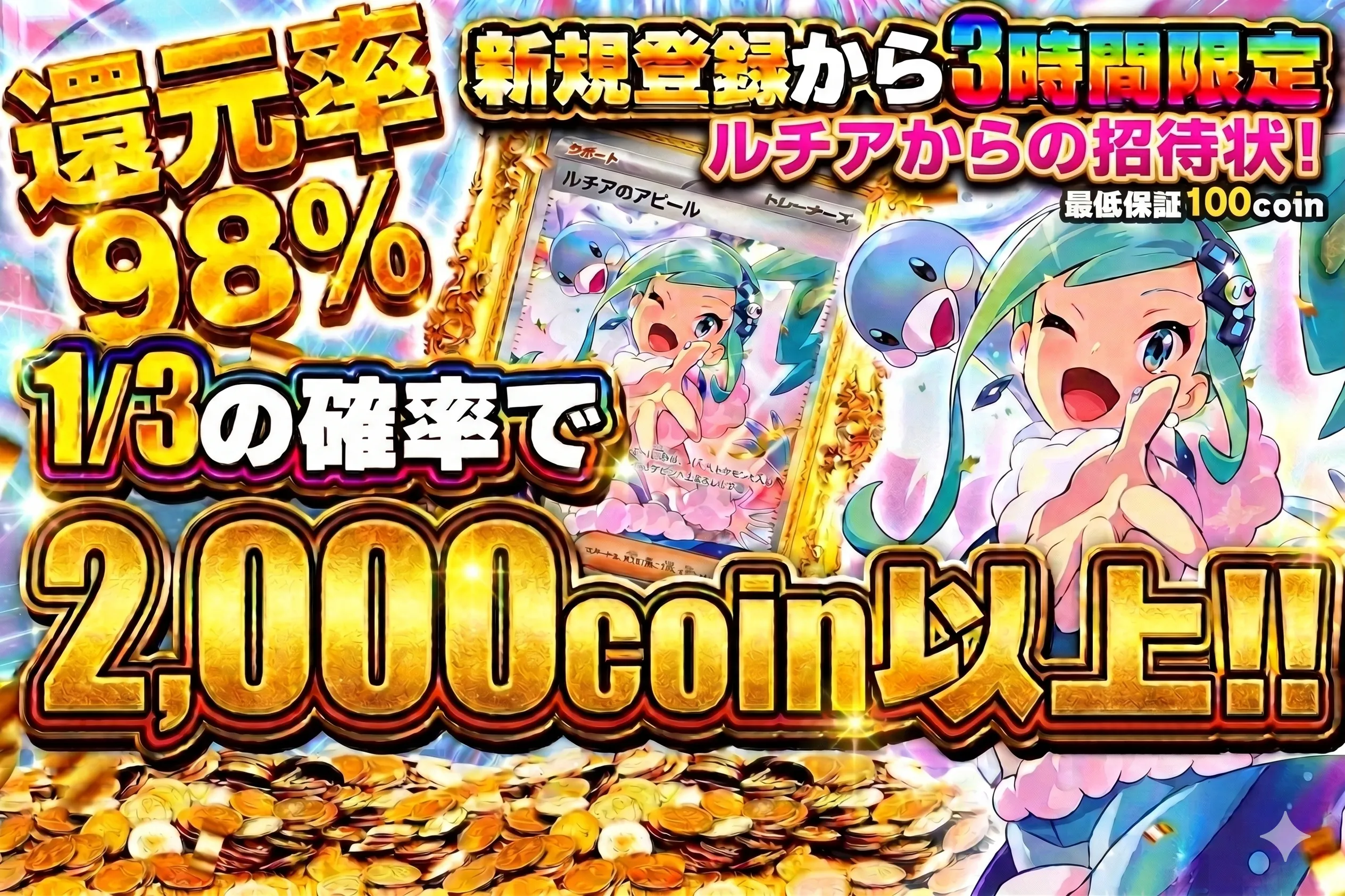 おりパンダ_新規登録限定ガチャを狙う